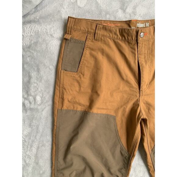 Carhartt Rugged Flex Relaxed Fit Utility Carhartt Brown outwork outhunt 40x 34 - Picture 5 of 10